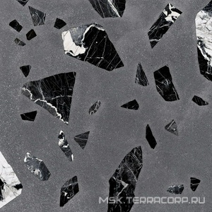 Керамогранит для пола и стены Ergon Medley Dark Grey Rock Nat. Rett.ZZ 60x60 EH8S