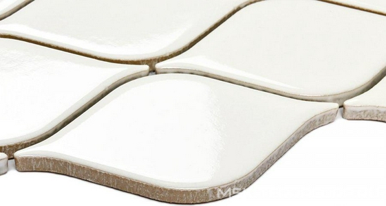 Мозаика Bonaparte Мозаика керамогранитная Melany White glossy (48x86x6) ZZ 26,4x28