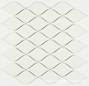 Мозаика Bonaparte Мозаика керамогранитная Melany White glossy (48x86x6) ZZ 26,4x28