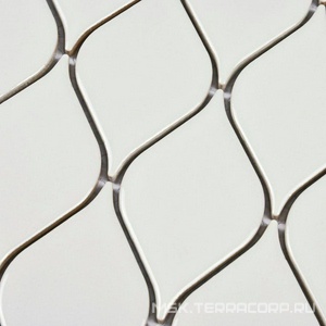 Мозаика Bonaparte Мозаика керамогранитная Melany White glossy (48x86x6) ZZ 26,4x28