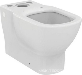 Чаша напольного пристенного унитаза 365х665мм, безободк. Aquablade, без сиденья и бачка, крепёж в компл.,  Ideal Standard Tesi T008201