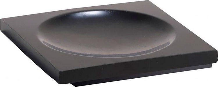 Мыльница настольная, квадр., (цв. черный матовый),  ZZ Bemeta Gamma 145608310