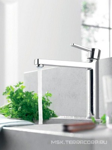 Смеситель для кухни, однорычажный, без донного клапана, гибк.подв., хром XX Kludi Zenta 389730575