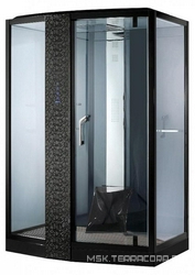 Душевая кабина Orans SR-89102LS черная, с баней| 150x220x100