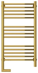 Полотенцесушитель"БОГЕМА 2.0" прямой 800х400 / МЭМ, подключ. 3/4, комплектующие в комплекте, цв. золото, подкл. левое, ZZ
