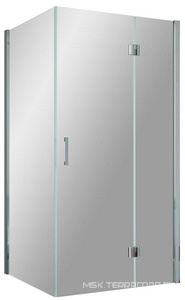 Душевое ограждение , 100x110x1900 мм ( неподвижная стенка -110 см.,дверь - 100 см. ), правая, профиль хром глянцевый,стекло прозрачное,БЕЗ под Vegas Glass AFP-Fis AFP-Fis 100*110 08 01 прав.