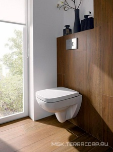 Унитаз подвесной 350х485мм, без сиденья,  Nr.1 Comprimo Geberit Renova 206145000