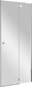 Дверь распаш.с неподв.сегментом, в нишу, 900хh1950мм,вход 455мм, петли справа, (стекло 6мм,GL прозрачное, фурн.05 полир.алюм) СOMBI ZZ Provex Combi 0004 CN - R