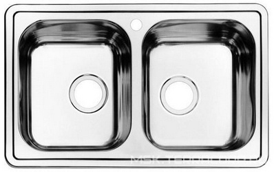 Мойка кухонная Iddis Strit STR78S2i77| 48x78x18