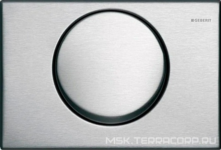 Клавиша смыва, для системы смыв/стоп, крепление на винтах, (металл нерж.сталь), Mambo Geberit Mamba 115.751.00.1