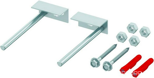 Крепление настенное (комплект) для монтажного элемента (рамы) д/подвесного унитаза/биде к устойчивой стене, L=150мм,  Tece TECEprofil 9380300