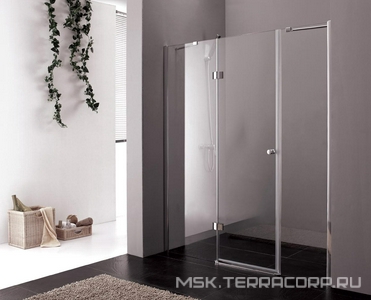 Душевая дверь 1500x1950 мм, стекло-прозрачное, профиль-хром,  ZZ Cezares Verona VERONA-W-B-13-60+60/30-C-Cr