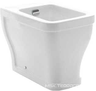 Биде с 1 отв. д/смес., 36х56хh44см, (хром. заглушка перелива, крепления к полу в компл.)  Quadro ZZ Ceramica Cielo Opera OPBIQ Gloss White