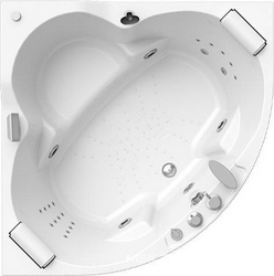 Акриловая ванна Radomir Сорренто 2 Специальный Chrome 140x140| 140x140x50