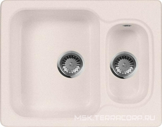 Мойка кухонная AquaGranitEx M-09 светло-розовая| 49x61x18