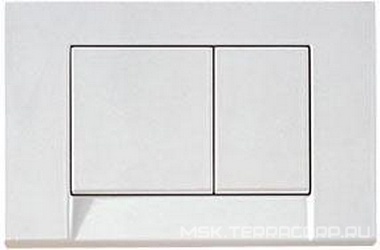 Клавиша двойного смыва, (пластик цв.хром матовый), Bolero XX