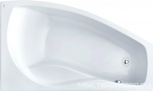 Ванна акриловая МАЙОРКА XL асимметричная 160х95 правосторонняя, цв. белый, БЕЗ монтажного компл., БЕЗ панели, ZZ Santek майорка 1.WH11.1.990