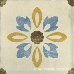 Rivalta Crema Inserto Fiore XX |20x20