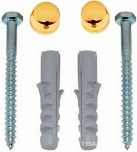 Крепления к полу для унитаза / биде, (цв. золото), GSI ZZ GSI Универсал FISVBO