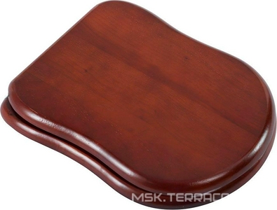 Сиденье для унитаза, с микролифтом, (орех, петли цв.бронза),  ZZ Cezares Laredo CZR-165W-S-Br / альтер.арт.CZR-T-165W-S-BR