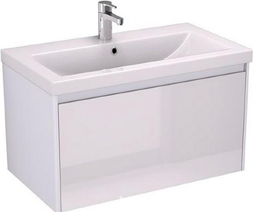 Тумба подвесная Velvex  80.1Y, БЕЗ раковины, цвет белый ZZ Velvex Klaufs TpKLA.80.1Y-616.216