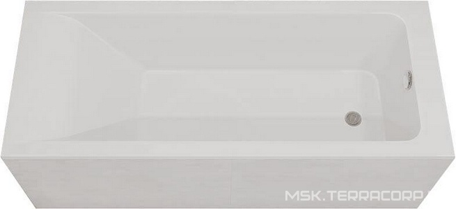 Ванна из литьевого мрамора 170х70, тонкий борт 15мм, без ножек и сифона XX Veconi Solita SLTSLIM17070