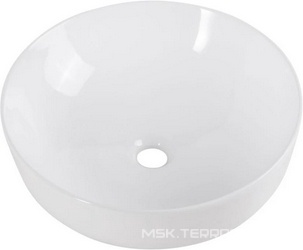 Раковина накладная на столешницу, круглая, 410x410xh130мм, без отв.д/смесит., без перелива, BelBagno ZZ