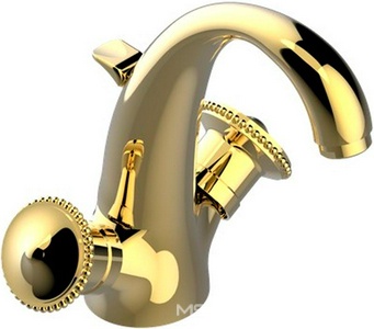 Смеситель на раковину, на 1 отв., с д.к. (цв. латунь (Luxbrass))  ZZ THG Vendome G47-D03-02155