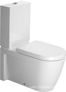 Чаша напольного унитаза 37х72,5см без сиденья (горизонт.cток,крепления в компл.)  ZZ Duravit Starck 2 212909 00 00