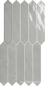 Керамическая плитка для стены APE Ceramica Switch On Grey Gloss 4,3x24,3 n126489