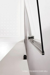 Дверь в нишу 650(642х655)хh1900мм, правая/левая, распашная, вход 570мм, (стекло прозр. 6мм, фурнит. цв.хром),  ZZ Cezares Eco ECO-O-B-1-65-C-Cr