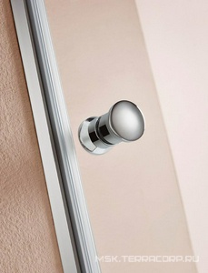 Дверь в нишу 650(642х655)хh1900мм, правая/левая, распашная, вход 570мм, (стекло прозр. 6мм, фурнит. цв.хром),  ZZ Cezares Eco ECO-O-B-1-65-C-Cr