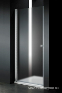 Дверь распашная в нишу 900хh1950мм, Левая, (стекло текстурное Punto 6мм, фурнит. цв.хром),  ZZ Cezares Elena ELENA-B-1-90-P-Cr L