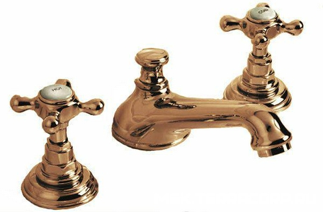 Смеситель для раковины, на 3 отв. с д/к, (цв. латунь)  ZZ Devon & Devon Austin UTAU900