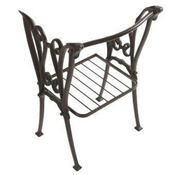 Структура напольная для раковины 55см, с полотенцедержателем и полкой-решёткой (металл цв. алюминий античный), крепёж в компл., Ethos XX