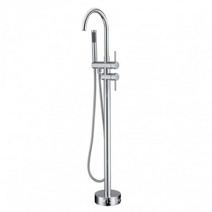 Смеситель для ванны, напольный, душ гарнтитур, встр.часть в компл, (цв.хром), Spira ZZ Swedbe spira 4004