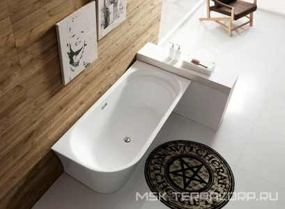 Ванна 1500x780xh600мм, R Правая, акрил, слив-перелив цв.хром в комплекте, BelBagno ZZ BelBagno Универсал BB410-1500-780-R