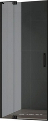 SLIDER-B-1-90/100-GRIGIO-NERO Душевая дверь | ZZ