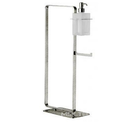 Полотенцедержатель напольный 350х150xh610мм (цв. brush nikel) 9900 XX