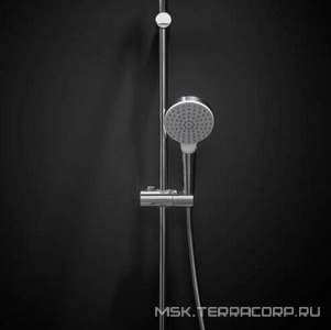 Душевая стойка h 65см, лейка, шланг 1,6м в компл., (цв.белый/хром),  1jet Hansgrohe Crometta 26533400