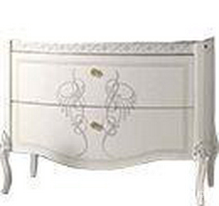 Тумба под раковину, 110,5хh84х58,5см, два выдвижн. ящика, с внутр. ткан. обивкой, ручки цв. золото,  ZZ Labor Legno Hermitage HEPL 113С OROV