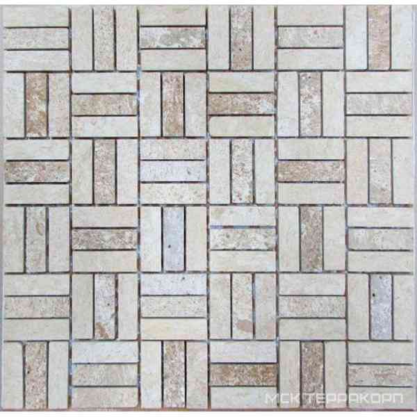 Мозаика из камня на сетке Т20-181-4815М ZZ |30x30
