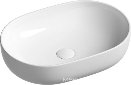 Раковина-чаша Ceramica Nova  60х47 см, БЕЗ отверстия под смеситель, БЕЗ донного клапана, цв. белый ZZ Ceramica Nova Element CN6047