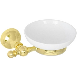 Мыльница настенная, керамика/золото ZZ