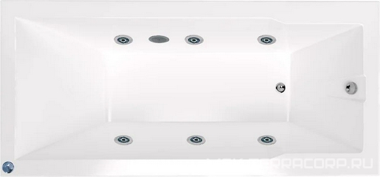 Акриловая ванна Marka One Raguza 01ра1990ГМэк Эконом, 190x90| 190x90x45