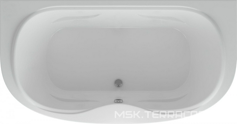 Акриловая ванна Акватек Мелисса вклеенный каркас| 180x95x46