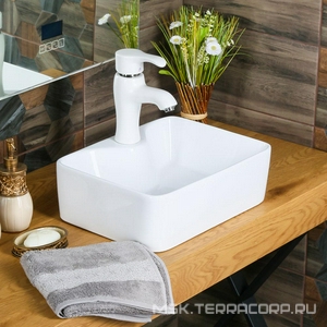 Раковина накладная Melana 40.5x30.5x13 см, 7291X-805, 1 отверстие под смеситель, ZZ Melana MLN 7291X-805 / к.т.463769