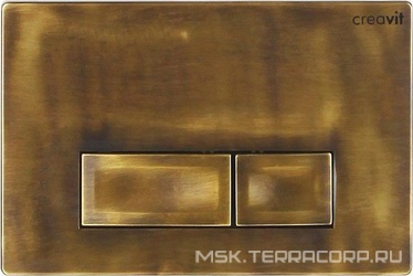 Кнопка смыва ORE для инсталляций арт.GR5003.01, двойная, цв.бронза KL