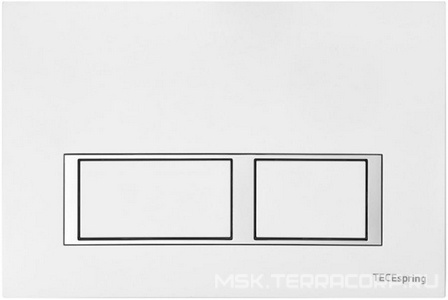 Панель смыва с двумя прямоуг.клавишами, для застеного модуля д/унитаза, (цв.белый глянцевый),  V, ЗАПЧАСТЬ ZZ Tece TECEspring 9940203