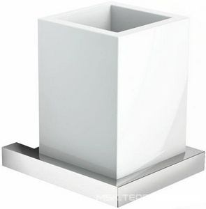 Стакан настенный, (цв.хром, керамика),  ZZ IBB Xoni XO 02 CRO